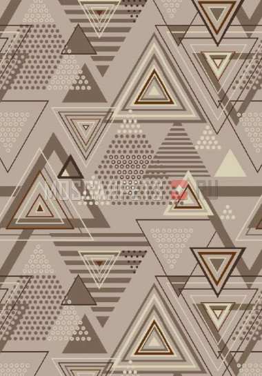 Палас Пирамида 1728 бежево-серый