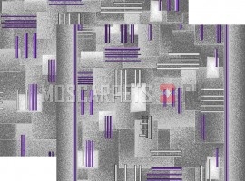 Палас Штрих 1062а2/50 серо-фиолетовый