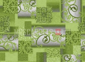 Палас Глория 6025 серо-зеленый