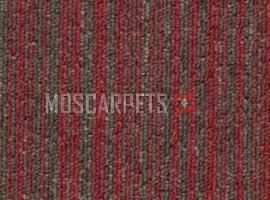 Ковровая Плитка Stripe (Страйп) 155 коричнево-красный