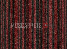 Ковровая Плитка Stripe (Страйп) 165 красно-черный