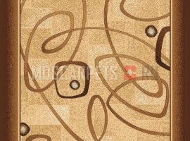 Паласная дорожка Серпантин 1723 коричнево-бежевый