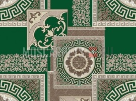 Палас Колизей 6028 зелено-коричневый